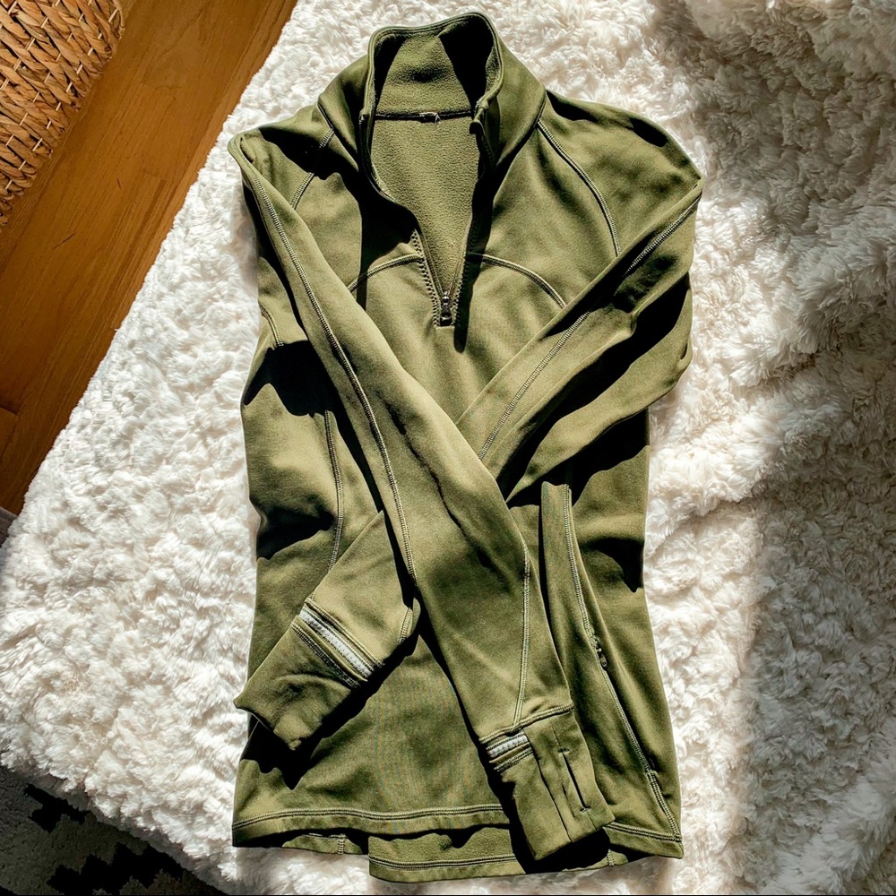 Lululemon Green Quarter Zip